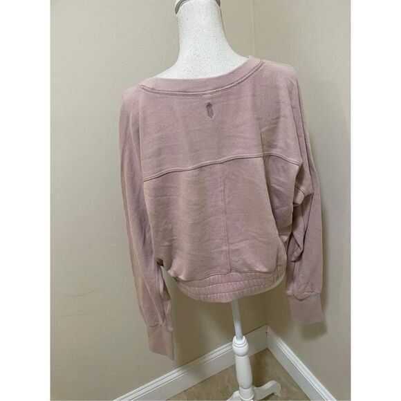 Free People Movement Dusty Rose pink Crewneck Size L - Picture 5 of 6